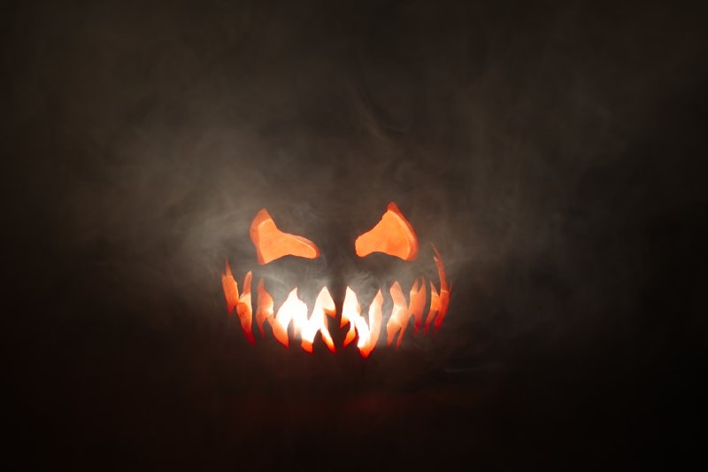 Spooky jack-o'lantern